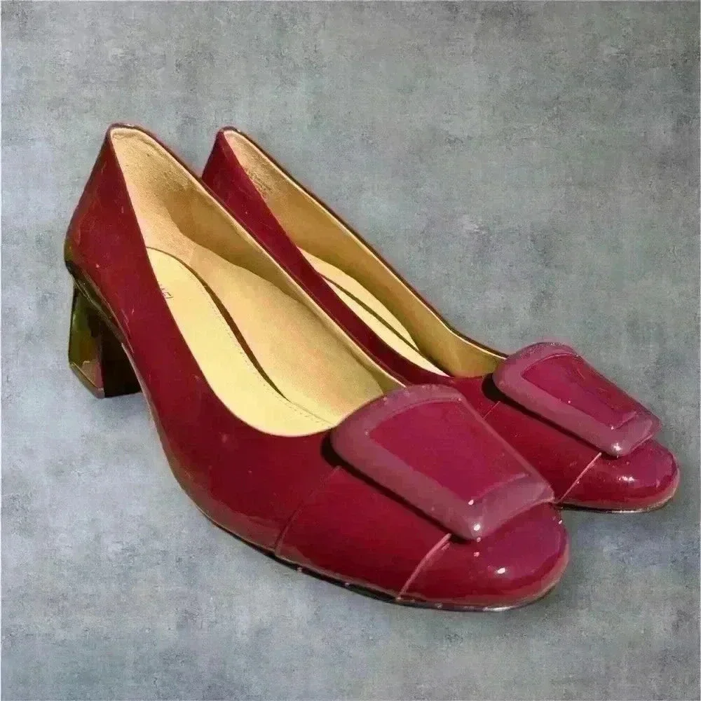 Michael Kors Women's Patsy wine red Pumps size 7.5